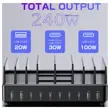 Caricatore 6x USB-C + 4x USB-A 240W UC240