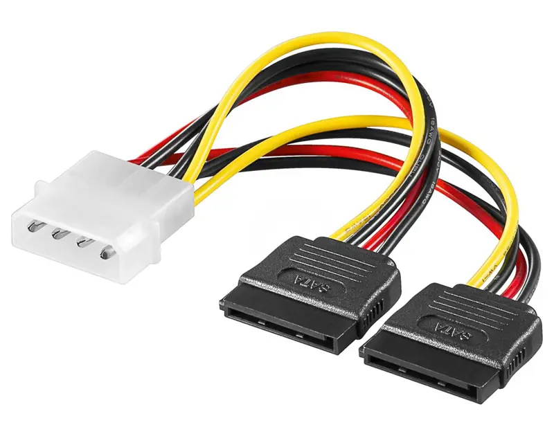 Cavo Slimline SATA Maschio / SATA Maschio / Molex, Rosso, 30 Cm - MANHATTAN - ICOC SATA-SL-37 - Foto 5