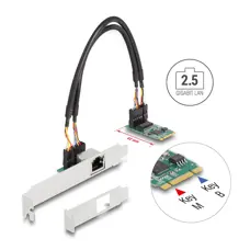 Scheda di rete M.2-2242 1xGb LAN RJ45 95272