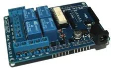 Shield rele 4 canali per Arduino + zoccoli XBEE