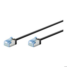 Cavo patch slim 1 mt. CAT6a UFTP nero C6T1S