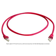 Cavo patch CAT6A SFTP crossover 5 mt. rosso C6X5RT
