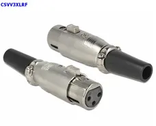 Presa volante XLR femmina 3 p