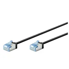 Cavo patch slim 15 cm. CAT6a UFTP nero C6T01S