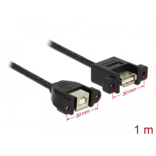 Cavo USB2-A-F>USB-B-F 1 mt. PANEL 85108