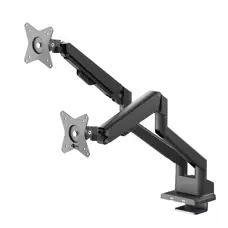Staffa da tavolo snodabile per 2 monitor 70814