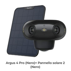 IPCamera batteria WiFi + pannello ARGUS4 PRO