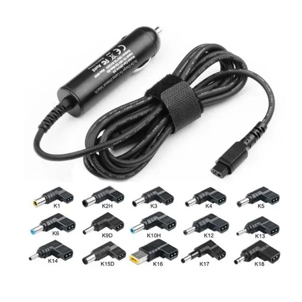 Adattatore da auto per notebook 90W MULTI UN90W