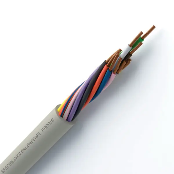 Cavo 2x0,50 mmq., diametro 4,5 mm.