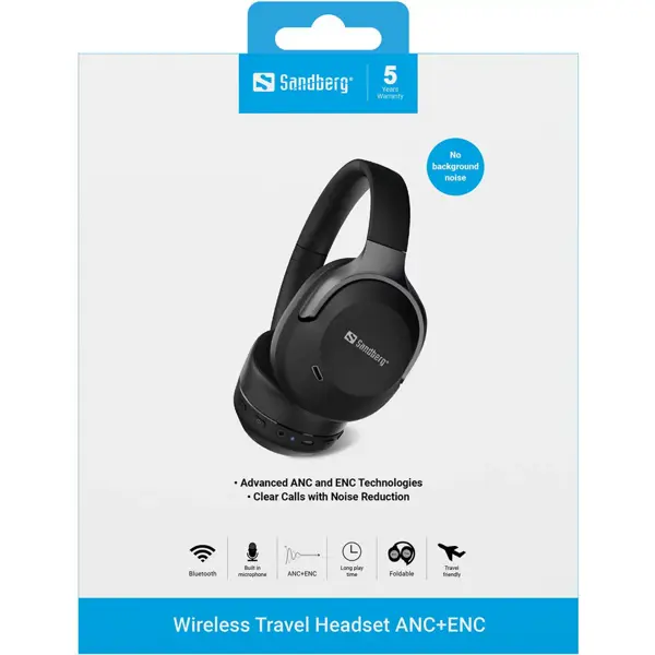 Cuffia BlueTooth con microfono SANDBERG 126-53