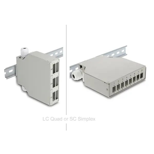 Box fibra ottica DIN 6-8x SC/LC 86095