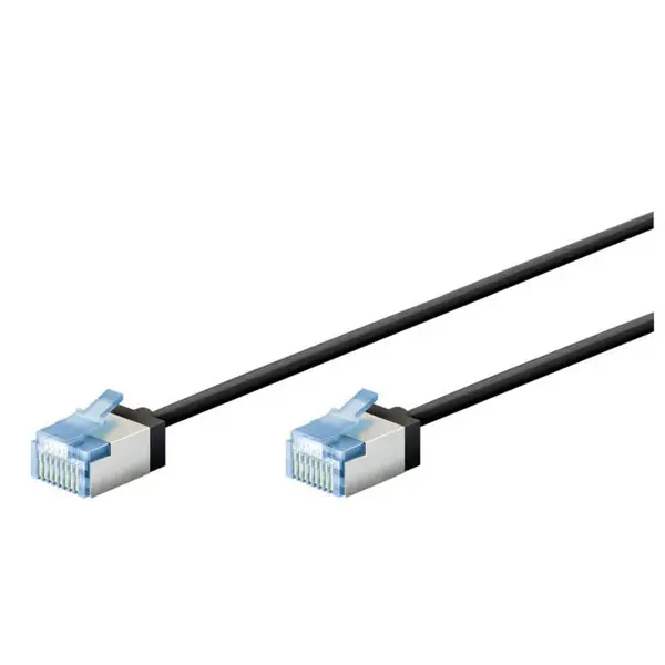Cavo patch slim 15 cm. CAT6a UFTP nero C6T01S